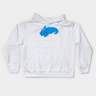 Buster the blue Dino- The Scaly Friend's Collection Artwort By TheBlinkinBean Kids Hoodie